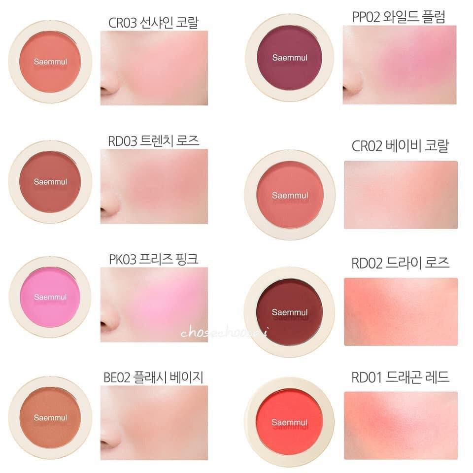 The Saem , Saem Samuel Single Blusher,The Saem Samuel Single Blusher,CR02,The Saem Samuel Single Blusher#CR02,The Saemบลัชออน,The Saemรีวิว