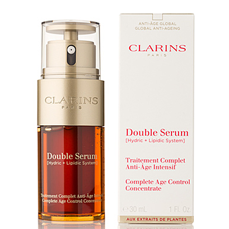 Clarins , Double serum Traitement , Double serum Traitement Complet Anti-age Intensif 30ml , เซรั่มต่อต้านความร่วงโรย ,ผิวเปล่งปลั่งกระจ่างใส 