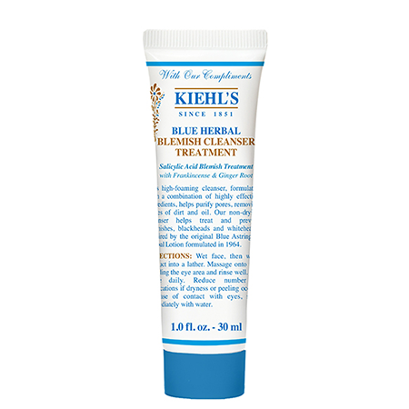 Kiehl's, Kiehl's Blue Herbal Blemish Cleanser Treatment, Kiehl's Blue Herbal Blemish Cleanser Treatment ราคา, Kiehl's Blue Herbal Blemish Cleanser Treatment รีวิว, Kiehl's Blue Herbal Blemish Cleanser Treatment 30 ml., Kiehl's Blue Herbal Blemish Cleanser Treatment 30 ml. คลีนเซอร์เนื้อเจลสำหรับผิวเป็นสิวและผิวแพ้ง่าย หยุดปัญหาสิว ผิวอักเสบ พร้อมเย็นสดชื่นขณะใช้