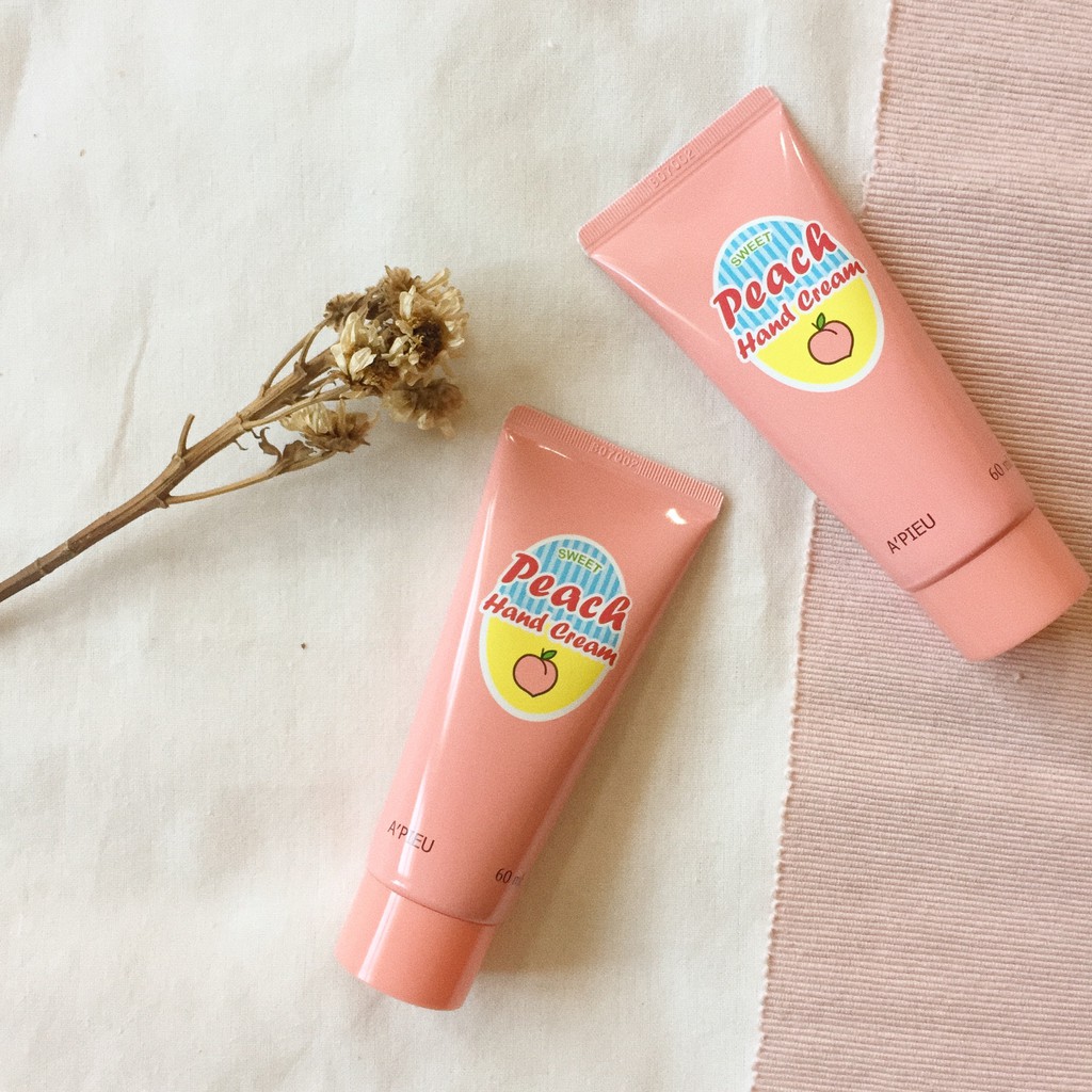 A'PIEU,Peach Hand Cream,A'PIEU Peach Hand Cream,ครีมบำรุงมือ,ครีมทามือ,Hand Cream