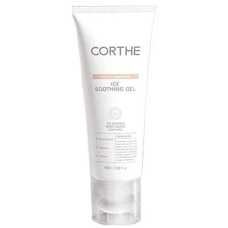 Corthe Dermo Essential Ice Soothing Gel 100ml ครีมแจฮยอน สูตรใหม่เนื้อเจลใส ช่วยลดอุณหภูมิของผิวให้ผิวชุ่มชื้น สดชื่น ลดการระคายเคืองและความอ่อนล้า