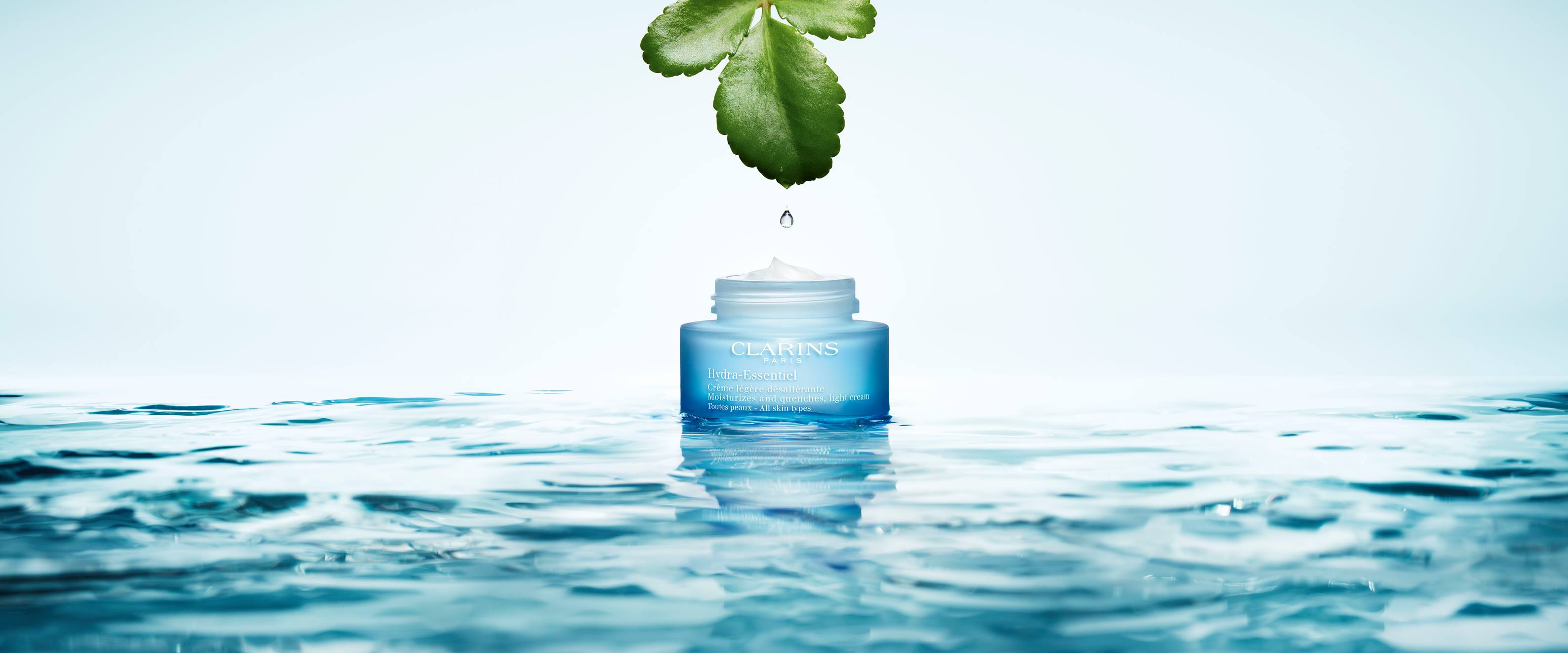 Clarins Hydra-Essentiel Moisturizes and Quenches Light Cream 5ml มอยส์เจอไรเซอร์ กักความชุ่มชื้นของผิว