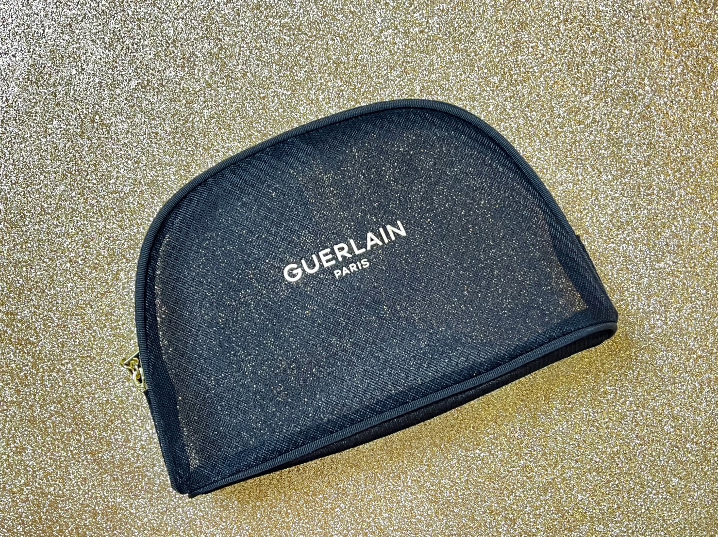 Guerlain Black Mesh Makeup Pouch