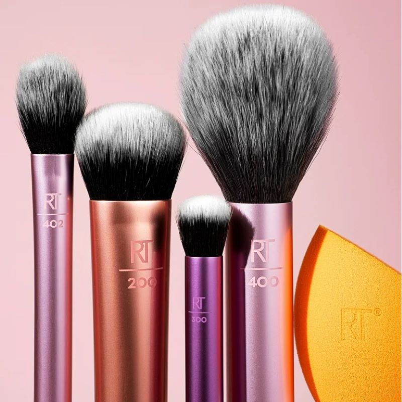 Real Techniques Everyday Essentials Makeup Brush Set 5 Items , แปรง Real Techniques, ฟองน้ำ Real Techniques , แปรงแต่งหน้า , เซทแปรงแต่งหน้า 